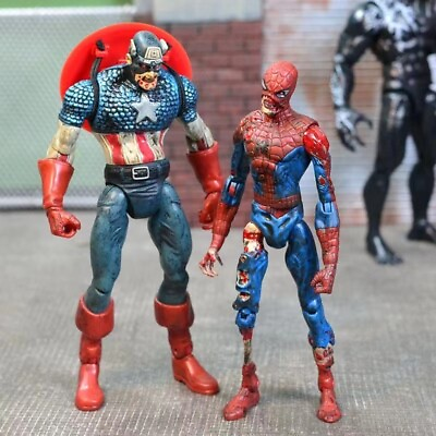 #ad Zombie Hulk Captain America Spider Man Action Figure Toys Doll New 7quot; China Ver $21.99