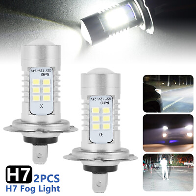 #ad 2x H7 LED Car Fog Light Bulbs Canbus Error Free Xenon White 6500K Super Bright※ $12.29