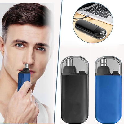 #ad Nose Hair Trimmer USB Charging High Quality Electric Portable Men Mini Nose Hair $8.69