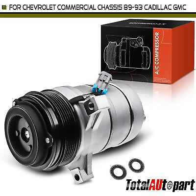 #ad 1x AC Compressor w Clutch for Chevrolet Commercial Chassis 89 93 Cadillac GMC $126.99