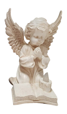 #ad LITTLE ANGEL PRAYING FIGURINE SOLAR POWERED $29.99