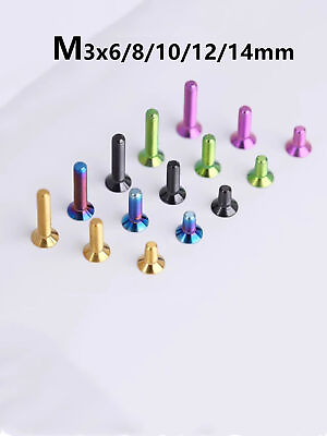 #ad Torx Countersunk head screws M3x6 8 10 12 15mm Titanium screws $42.26