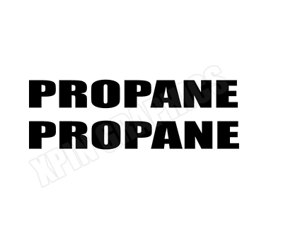 #ad Propane Gas Tank 2X Decal Sticker Graphic Syle #2 $3.99