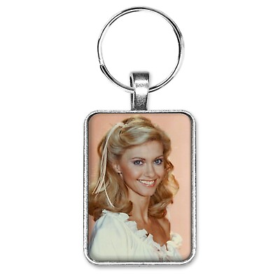 #ad Olivia Newton John Poster Repro Key Ring or Necklace Grease Xanadu Star Young $12.95