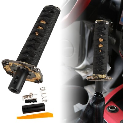 #ad Universal 20cm Car Samurai Sword Automatic Gear Shift Knob Shifter Katana Metal $21.88
