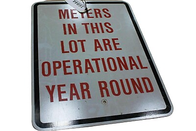 #ad Authentic METERS IN THIS LOT ARE OPERATIONAL YEAR ROUND Road Sign Real Street $59.99