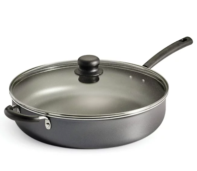 #ad Jumbo 5 Quart Non Stick Frying Cooker Pan Skillet Fry Saute Covered Lid NEW $20.70