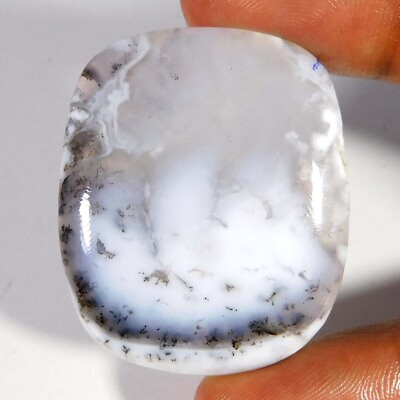 #ad Natural Unique DENDRITIC Opal Cushion Cabochon 81.20Cts Excellent Loose Gemstone $7.43