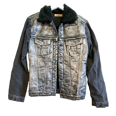 #ad New John John Denim distresses denim jacket Size P XS $125.00
