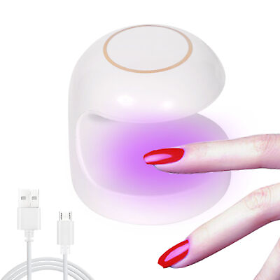 #ad Mini Nail Lamp Potable UV LED Light Nail Gel Dryer Nail Phototherapy Machine 18w $13.05