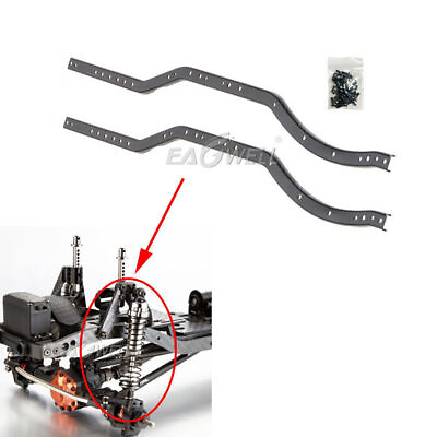 #ad Metal Chassis Rails amp; 100mm Shock Absorber Set for 1:10 RC Car Rock Crawler Car $15.63
