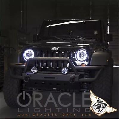 #ad Oracle 7079 051 halo headlights Jeep Wrangler white new in box 2007 2016 JK $199.99