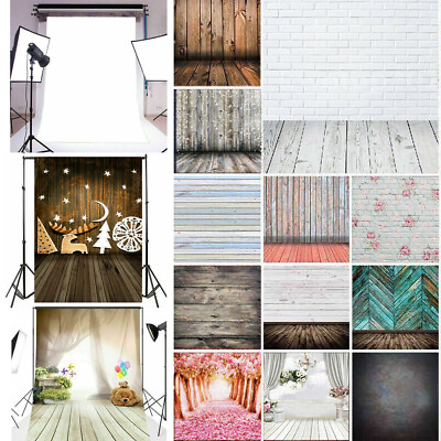 #ad Multi size Photography Background Photo Prop Studio Wood Screen Painted Backdrop $14.99