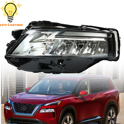 #ad Left Driver Side Chrome LED Headlight Headlamp For 2021 2023 Nissan Rogue SL SV $185.10