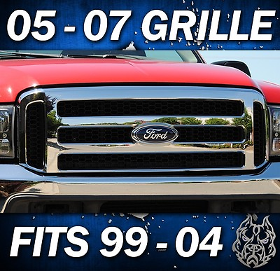 #ad 2002 F250 F350 CHROME FORD SUPERDUTY GRILLE SUPER DUTY GRILL $299.00