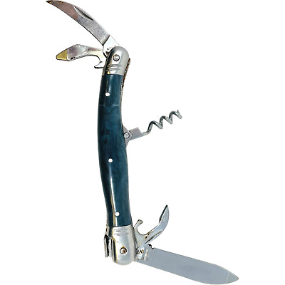 #ad Laguiole Folding Multi Pocket Knife with Corkscrew $63.97