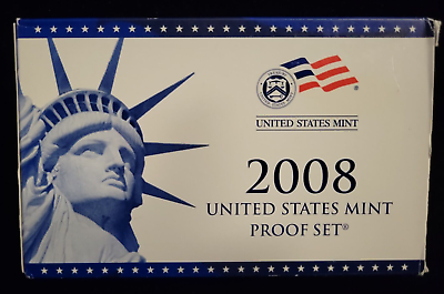 #ad 2008 US Mint Proof Set Beautiful Set OGP Box amp; COA Uncirculated $32.95