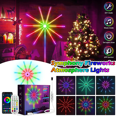 #ad #ad LED Firework Strip Lights Dream Color RGB Smart Music Sync APP amp; Remote Control $20.99