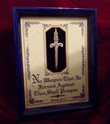 #ad New Bible Verse Plaques Signsquot;NO WEAPON FORMED AGAINST THEE Christian Gift $100 $89.95