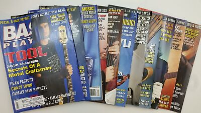 #ad BASS PLAYER MAGAZINE 2001 VARIOUS ISSUES feat Geddy Lee Jack Bruce Milt Hinton $15.00