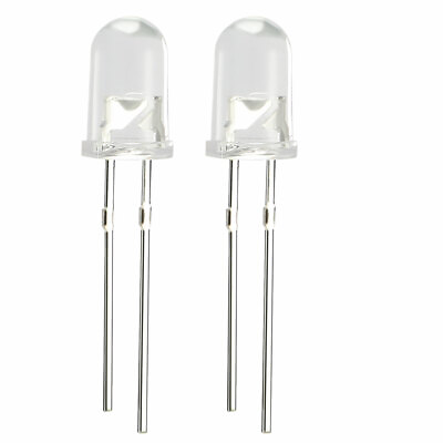 #ad 60pcs 5mm White LED Diode Lighting Electronics Component Emitting Light 3 3.4V $6.45