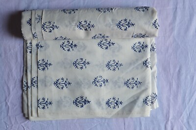 #ad Indian Floral Print Dressmaking Cotton Fabric Hand Block Print 1624 By 3 Yard $18.39