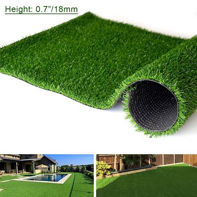 #ad 3x3ft Artificial Fake Synthetic Grass Rug Garden Landscape Lawn Carpet Mat Turf $19.99
