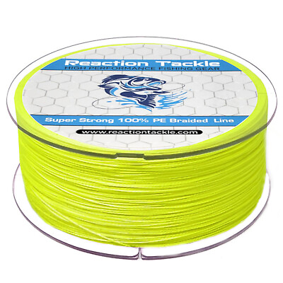 #ad Reaction Tackle Braided Fishing Line Various Sizes and Colors $13.99