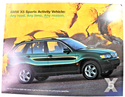 #ad 2000 BMW X5 Sports Activity Vehicle Dealership Sales Brochure $9.95