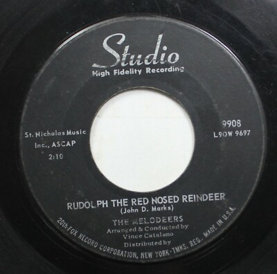#ad Hear Christmas 45 Melodeers Rudolph The Red Nosed Reindeer Wishing Is For F $15.00