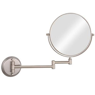 #ad 8quot; Wall Mounted Makeup Mirror with 10X MagnificationTwo Sided Swivel Bathroo... $61.64