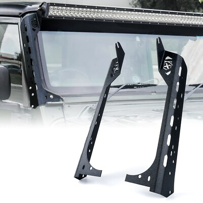 50quot; Light Bar Mounting Brackets Front Windshield for 1997 2006 Jeep Wrangler TJ $75.59
