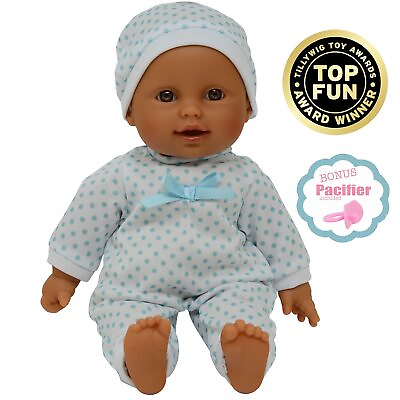 #ad 11 inch Soft Body Hispanic Newborn Baby Doll in Gift Box Doll Pacifier Included $13.99