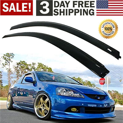 #ad Fits For 02 06 Acura RSX 2 Door Coupe Side Window Visors Vent Shade Rain Guards $23.79