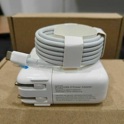 #ad Brand New 61W USB C Power Charger MacBook Pro 14 13 12#x27;#x27; 2016 Mac Book Air 2018 $29.99