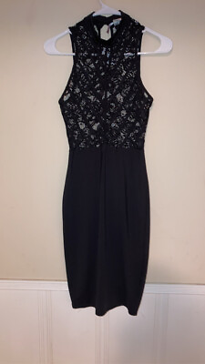 #ad Cocktail dress black size small Lace $28.50