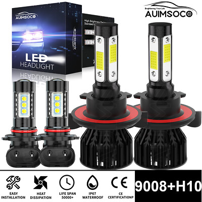 #ad For F 150 2004 2014 LED Headlight Kit High Low Beam Fog Light Bulbs White US $35.99