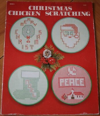 #ad Christmas Chicken Scratching BKW014 Chicken Scratch Needlecraft Booklet Pa $4.66