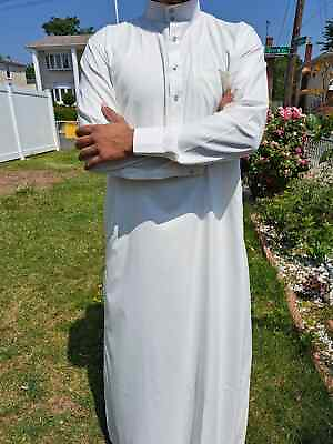 #ad #ad USA Men Designer Thobes with cuff buttons Islamic Arabic thoub jhubba kaftan $30.00