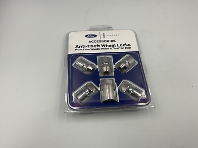 #ad 2021 2023 FORD BRONCO Chrome Wheel Security Locking Nuts for Exposed Lugs OEM $79.99