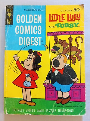 #ad GOLDEN COMICS DIGEST #29 FR GD GOLD KEY LITTLE LULU AND TOBBY 1973 $4.20