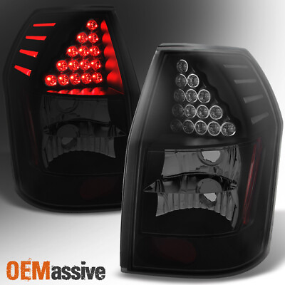 #ad Fit 2005 2006 2007 2008 Dodge Magnum Black Smoked LED Tail Lights Replacement $107.99