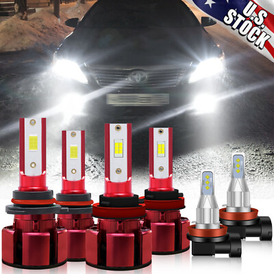 #ad LED Bulbs Kit For Toyota Camry 2007 2014 Headlight High Low Fog Light 6000k $41.22