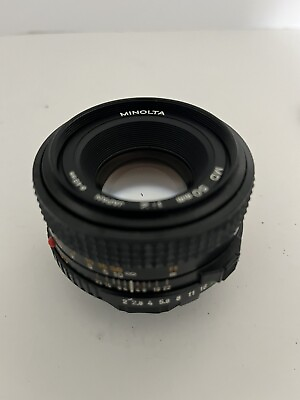 #ad Minolta MD 50mm 1: 2 Lens Made in Japan Camera Lens Nice Condition $29.99
