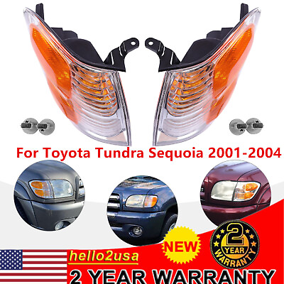 #ad 2Pcs Turn Signal Lights Front Left amp; Right For Toyota Tundra Sequoia 2001 2004 $74.81