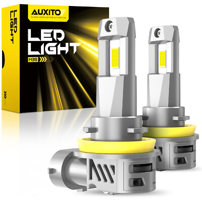 #ad H11 CSP LED Kit Headlight High Low Beam Bulb Bright Super 6500K White 20000LM $36.09