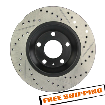#ad StopTech Sport Drilled amp; Slotted 1 Piece Rear Brake Rotor for 04 09 Audi S4 $180.77