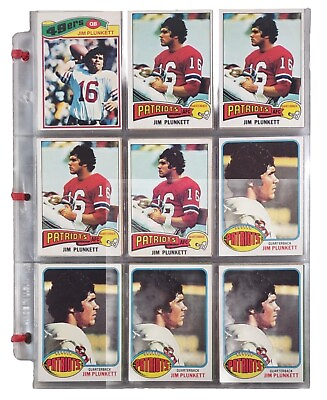 #ad Jim Plunkett Lot of 120 Vintage Cards Raiders Star 70s 80s 90s Huge Collection $89.95