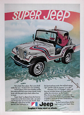#ad 1973 JEEP CJ 5 SUPER JEEP® Genuine Vintage Ad  FREE SHIPPING $18.88