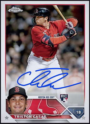 #ad 2023 Topps Chrome Rookie Autograph RARE Red Sox TRISTON CASAS RC Digital Card $13.99